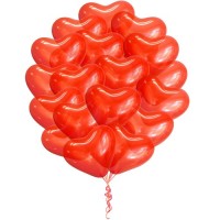 Облако из 50 шариков "Пульс сердец"